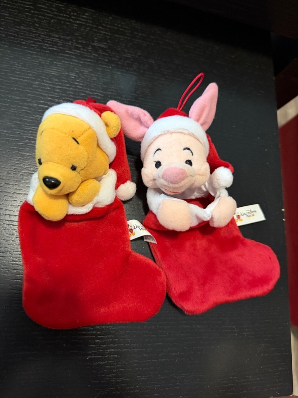 DISNEY  Winnie the Pooh & Piglet Plush Christmas Stockings